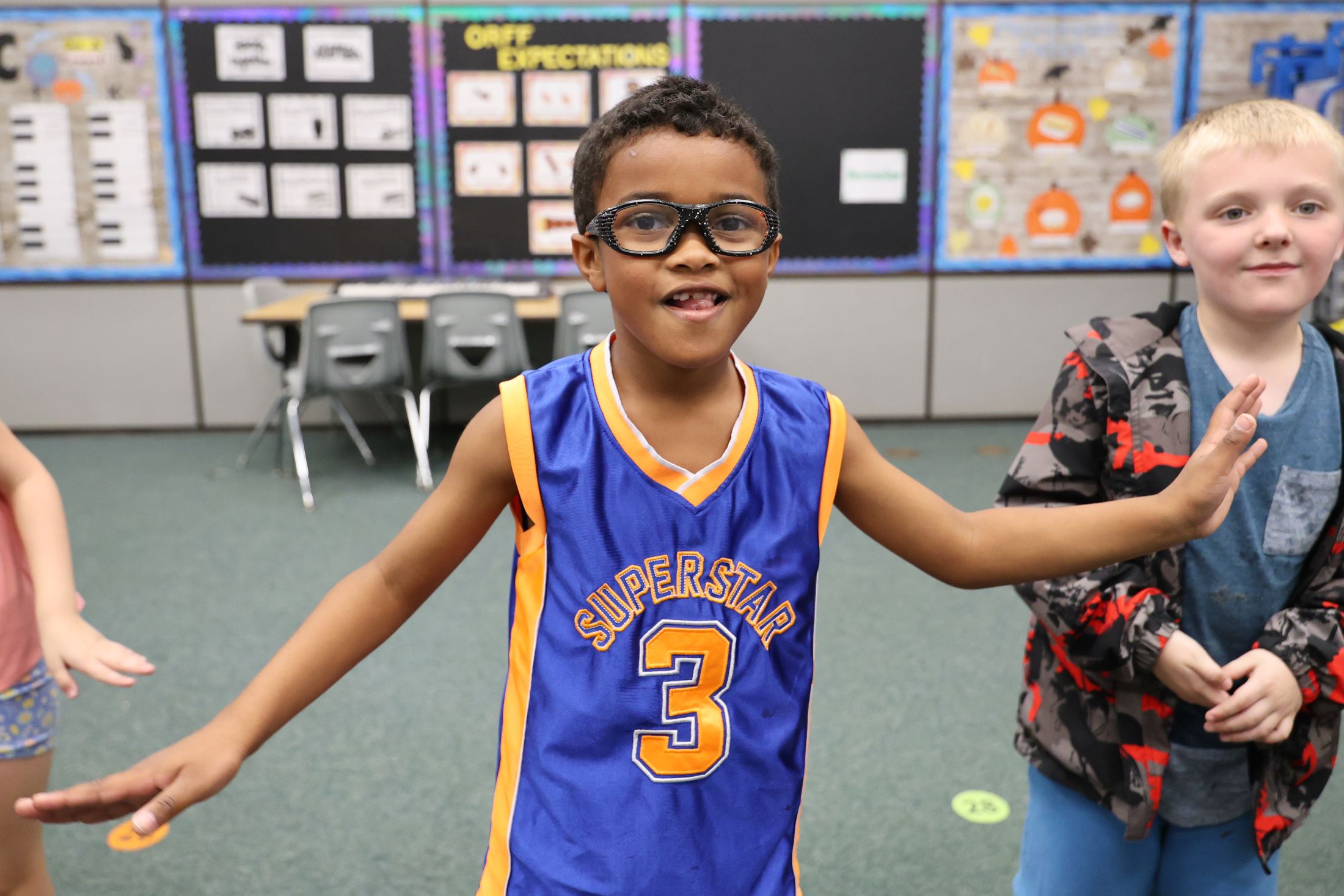 Moving in Music Class - <p>Our students hard at work throughout their busy school day.</p>